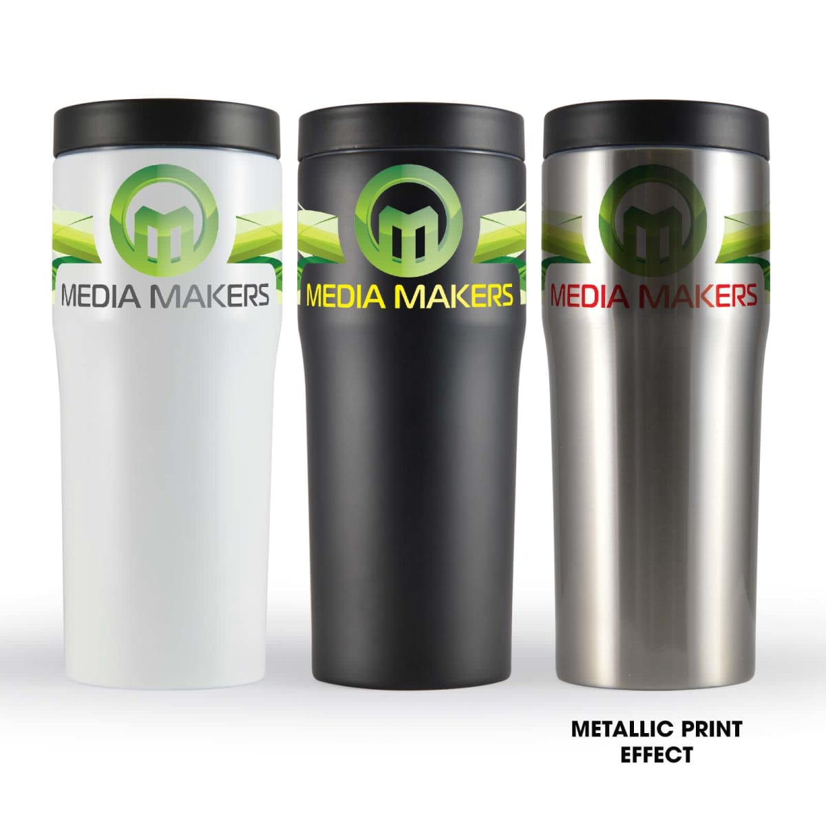 Lyndon Promotional Metal Vacuum Cups with wrap branding