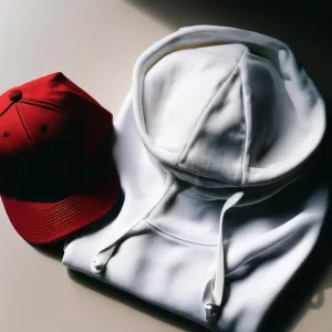 white_hoodie_and_red_cap