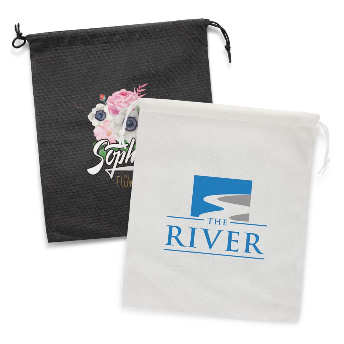 Bondi Drawstring Gift Bags Large for events and expos