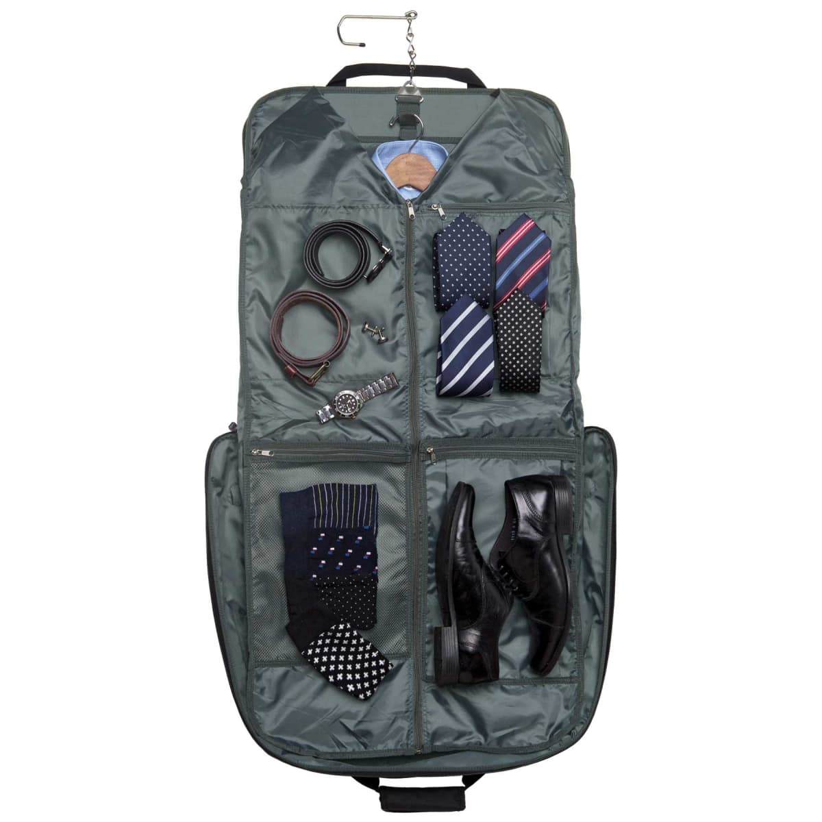 Coventry Garment Bags with printed logo for corporate travel