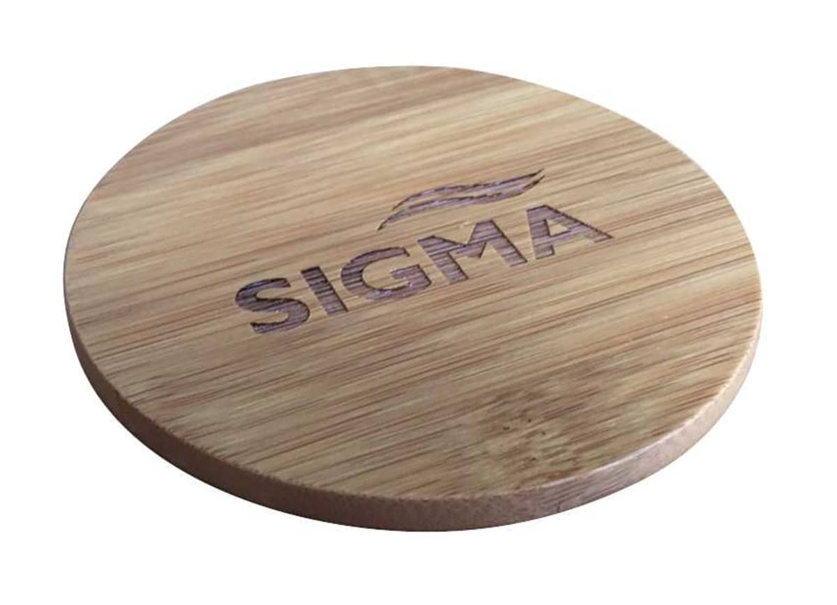 Logo Branded Bamboo Coaster Set in presentation box
