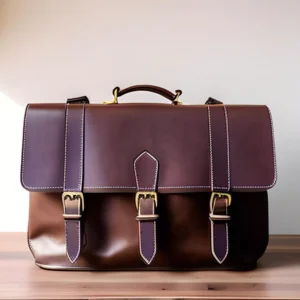 brown satchel bag