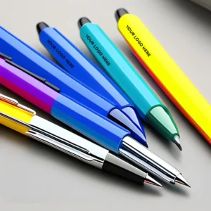pens in different colours 