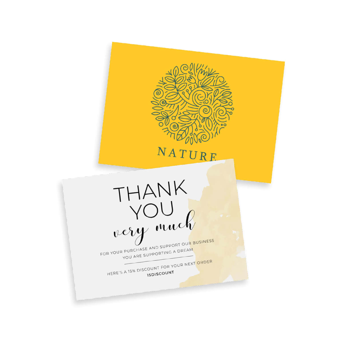 Full Colour Printed A7 Message Card