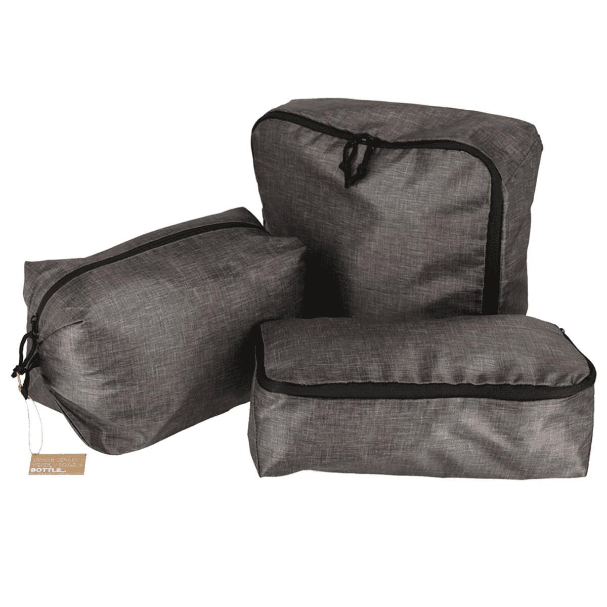 Recycled Excursion Packing Cube Set branded for tourism or corporate travel