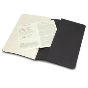 Black-covered diary with lined pages 170325