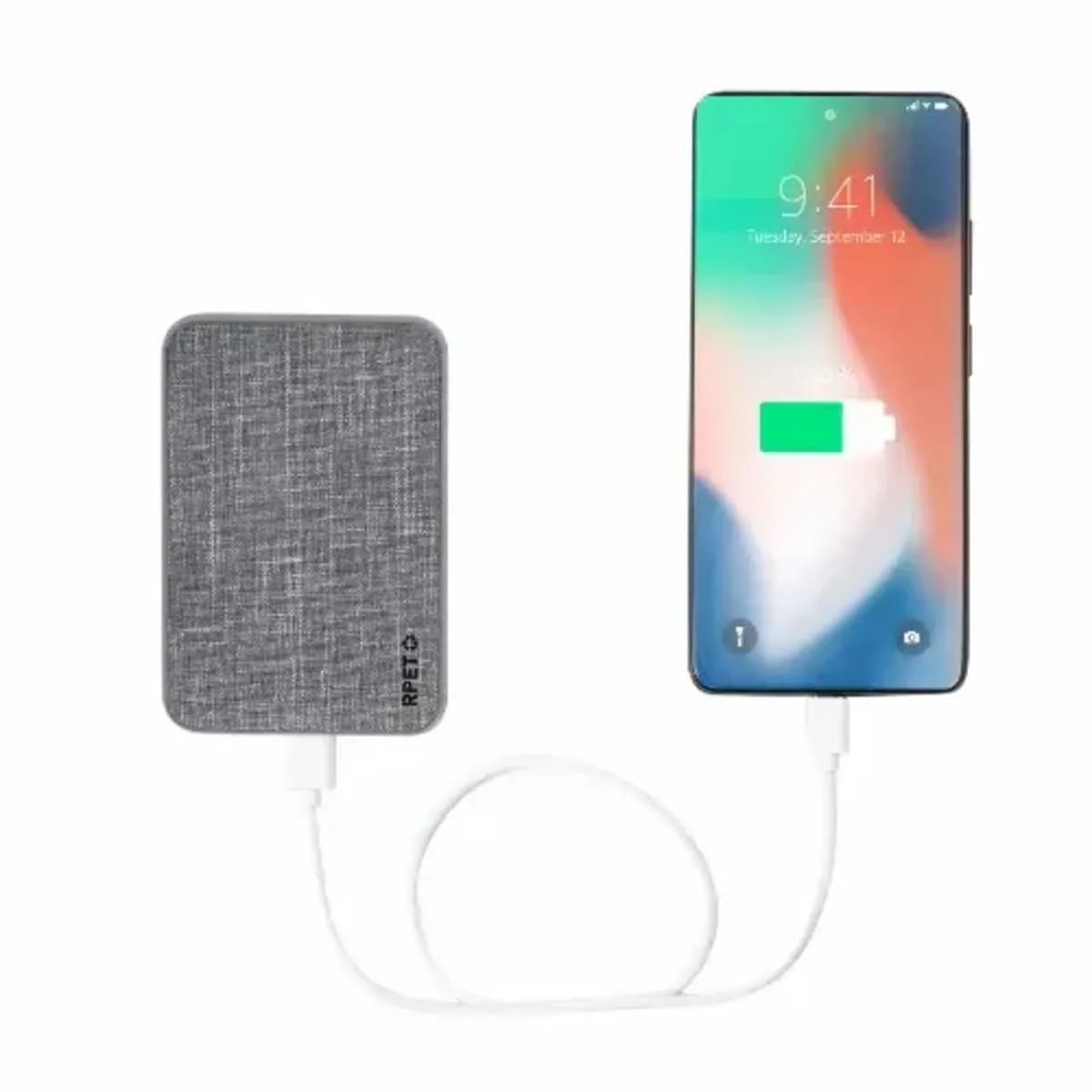 RPET Power Banks with eco branding