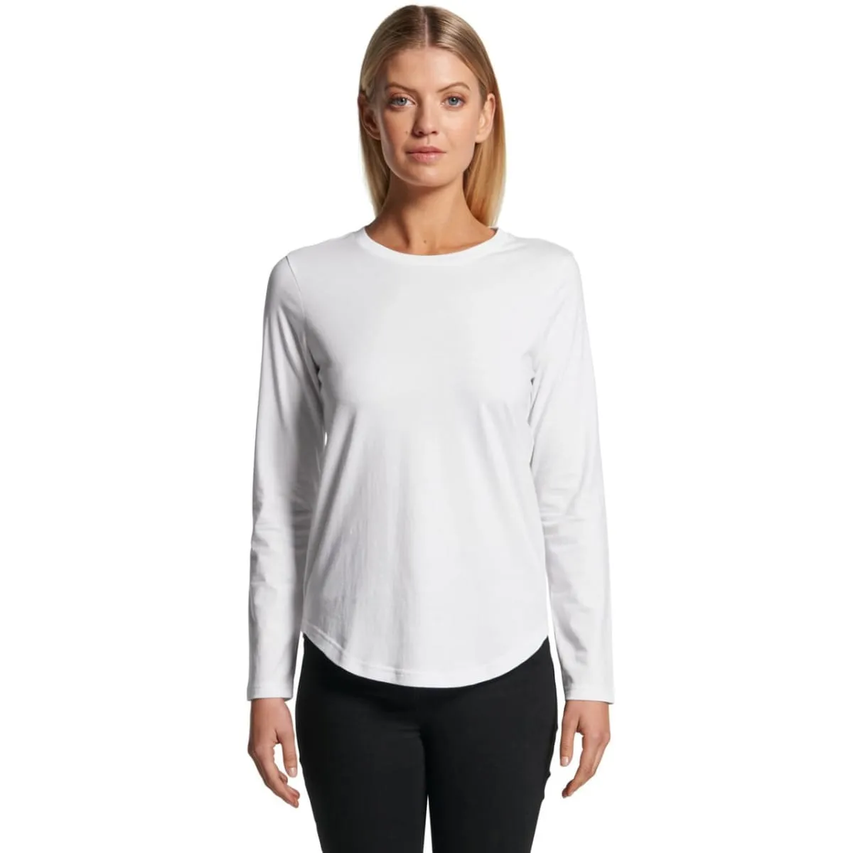 Wo's Curve L/S Tee for women's uniforms in Whyalla