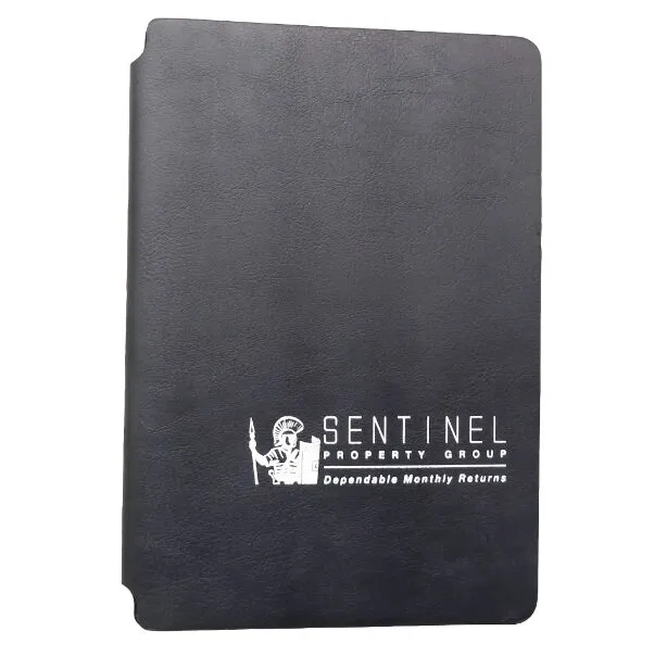black notebook for Sentinel Group