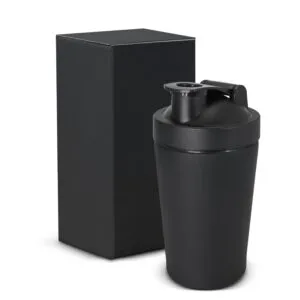 Matte black protein metal shakers