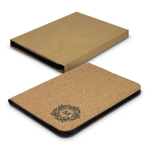 Customised Branded eco-friendly, cork-finish folder with company logo
