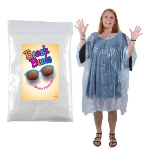  a transparent vinyl poncho