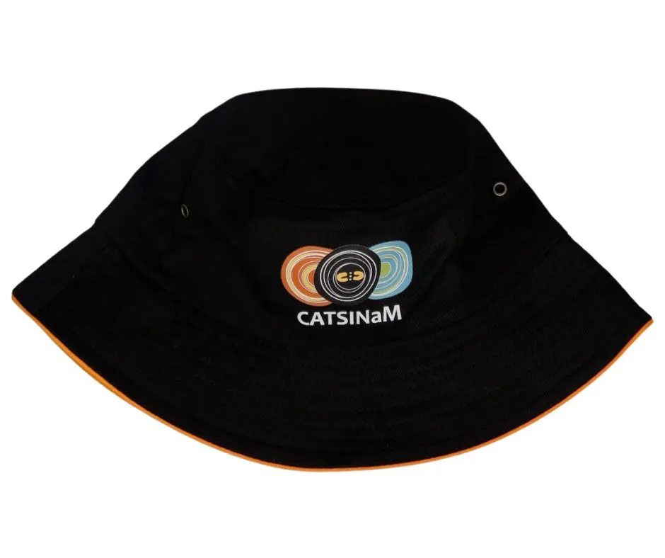 CATSINAM- black bucket hats