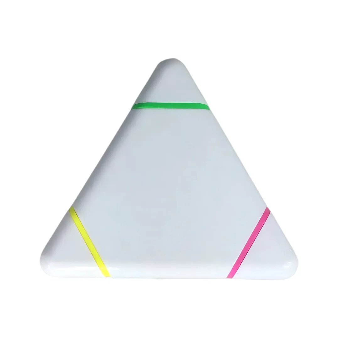 Triangle Customised Highlighters on white background