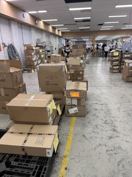 warehouse with stock
