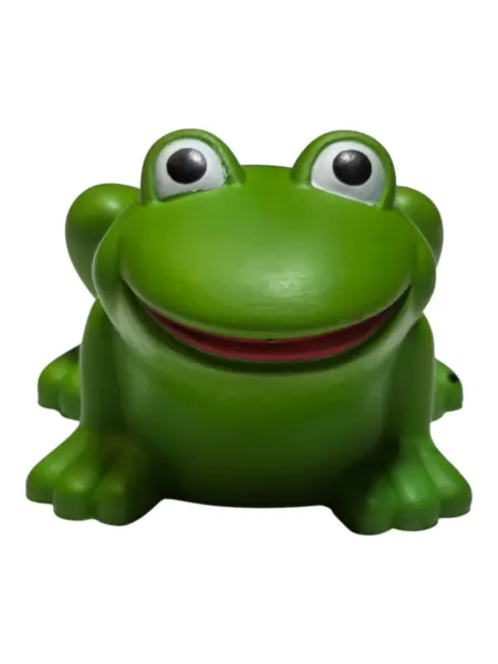 green frog stressball