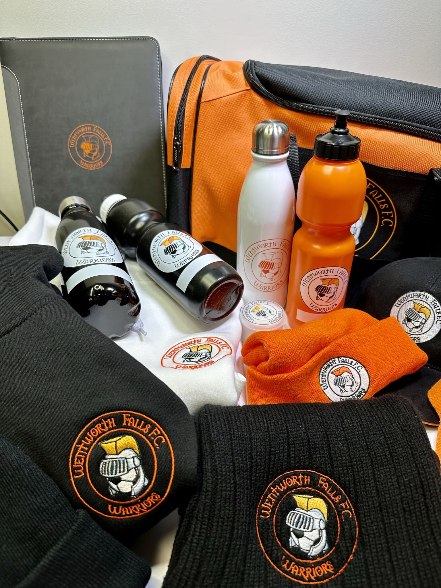 mixed closed up promotional items with different branding