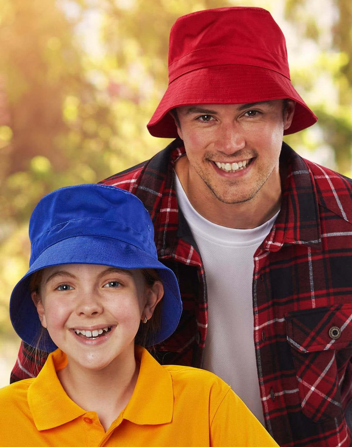 Bim Bucket Hats with Toggle for secure fit in windy conditions