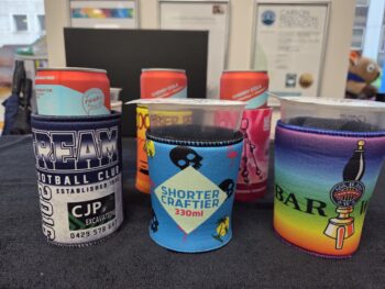 five different types of stubby coolers on a table