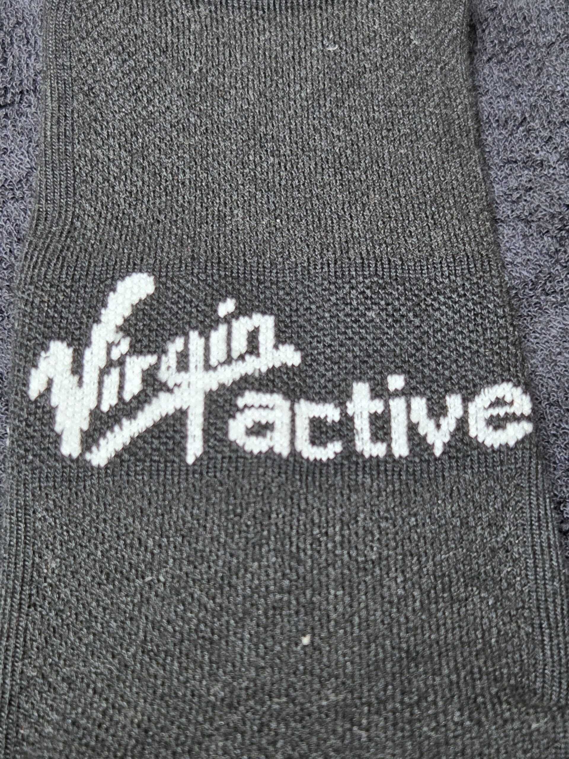Black fabric with Virgin Active Australia logo in white, perfect for gym or fitness enthusiasts.