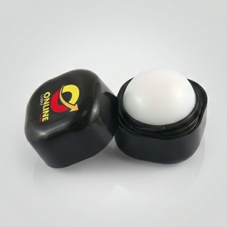 black lip balm.