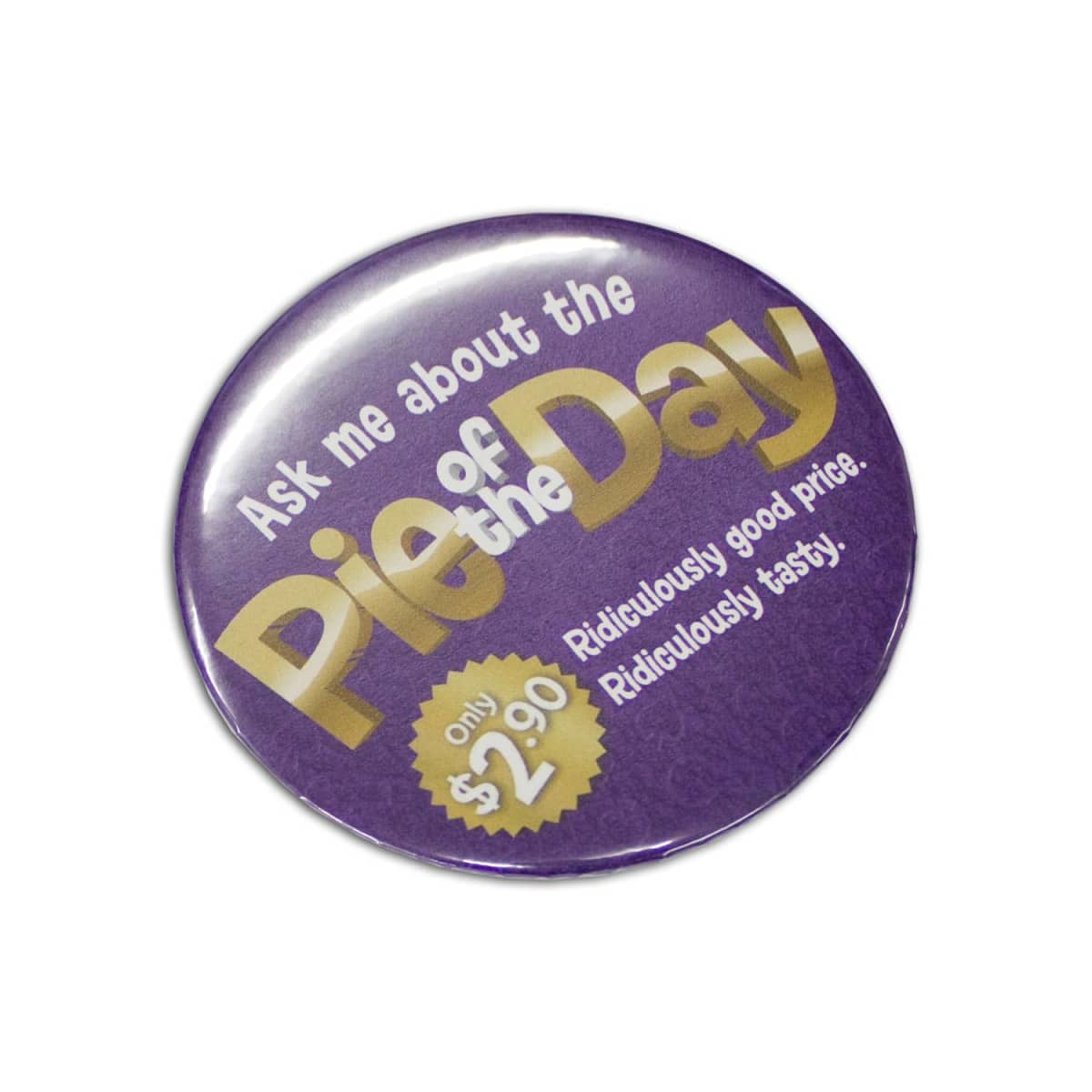 Fintex Button Badges Round 75Mm