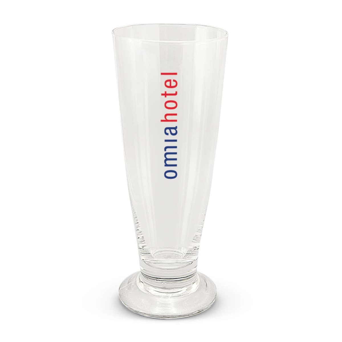 Tall Emblazoned Beer Glass