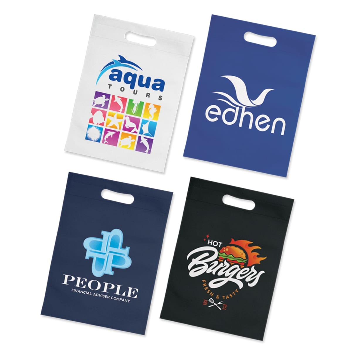 Red Blue Black Tote Bags