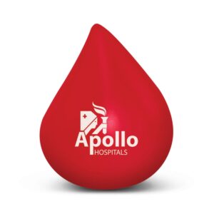 Blood Drop Stress Balls With Branding