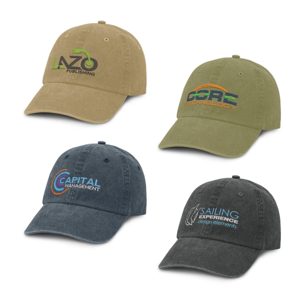 Denim Logo Branded Fashion Caps