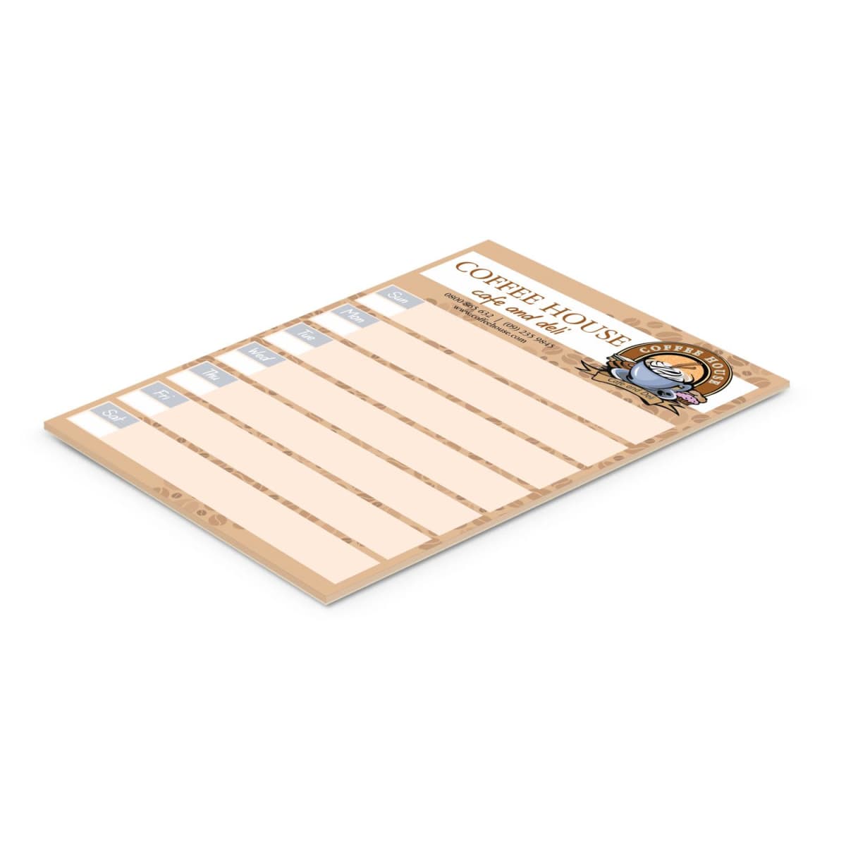 A5 Custom Design Notepad- 25 Leaves
