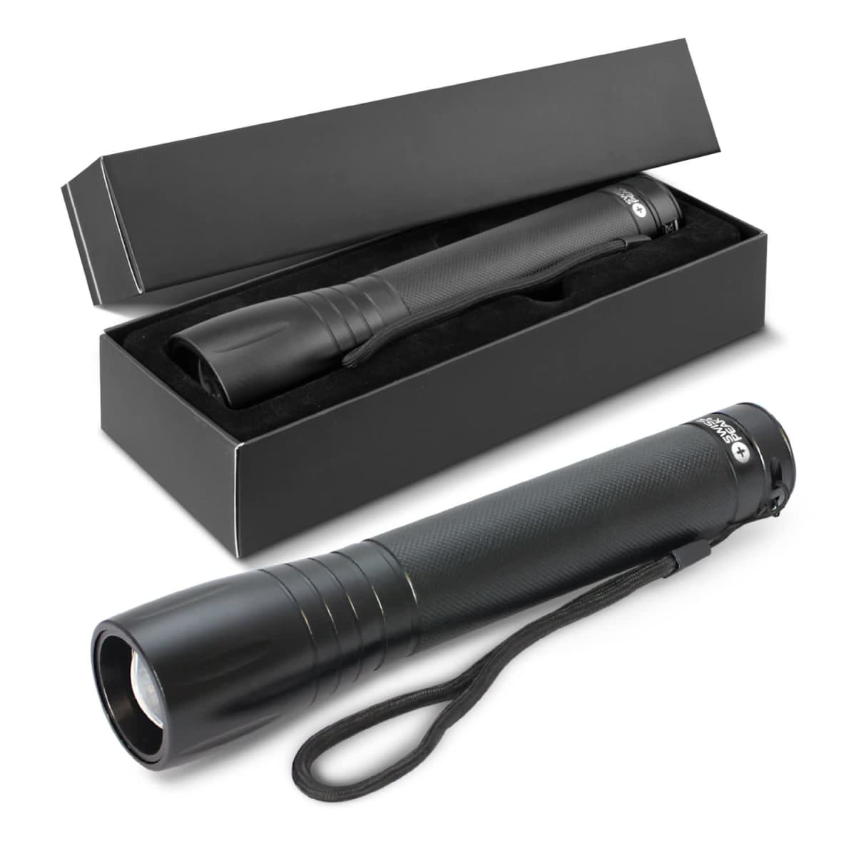 Swiss Peak Engraved Logo Torches