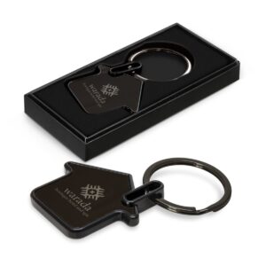 Gunmetal House Keyrings