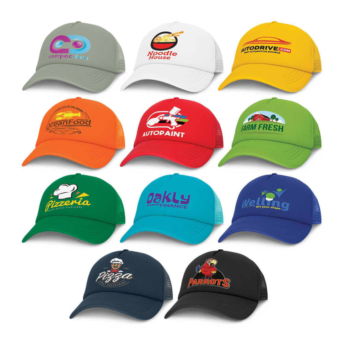 Randolph Logo Branded Mesh Trucker Caps