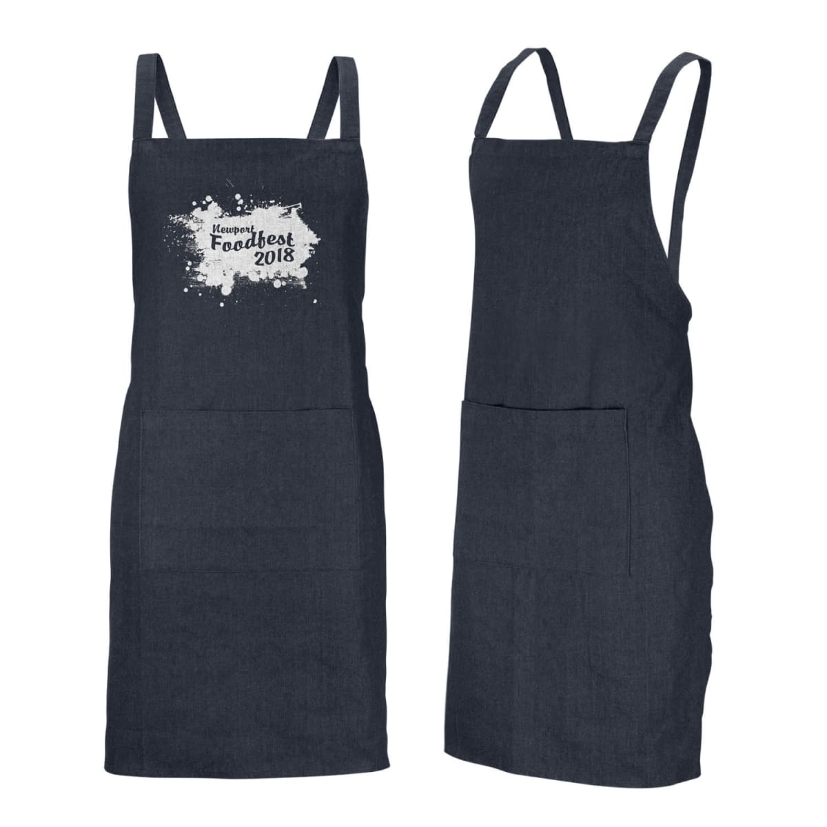 Phoenix Printed Denim Aprons
