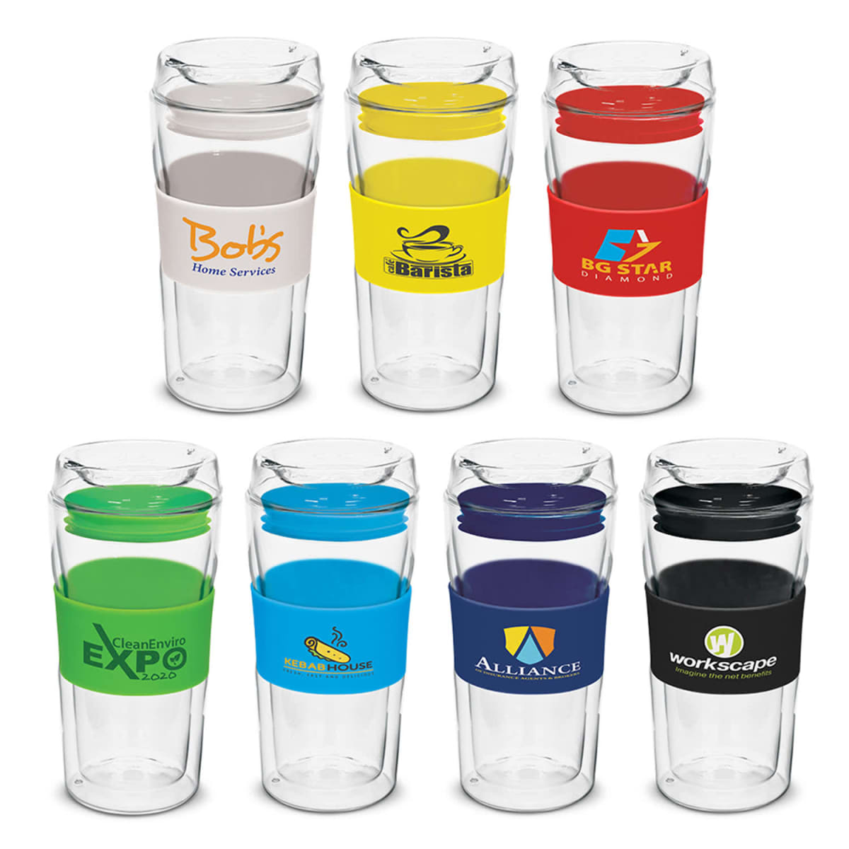 Eco Double Wall Glass Cups