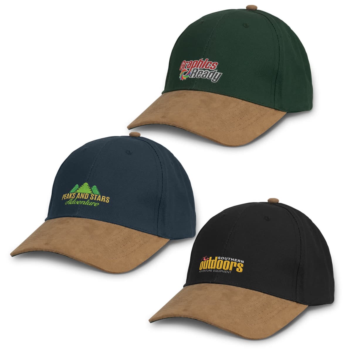Hylux Suede Peak Caps