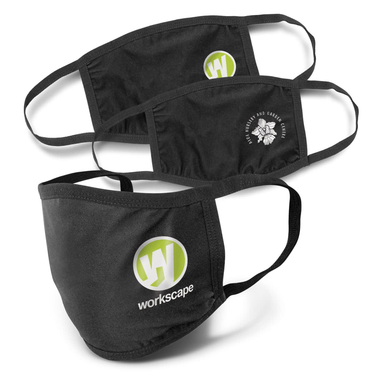 Reusable Cotton Face Masks Black (Unbranded)