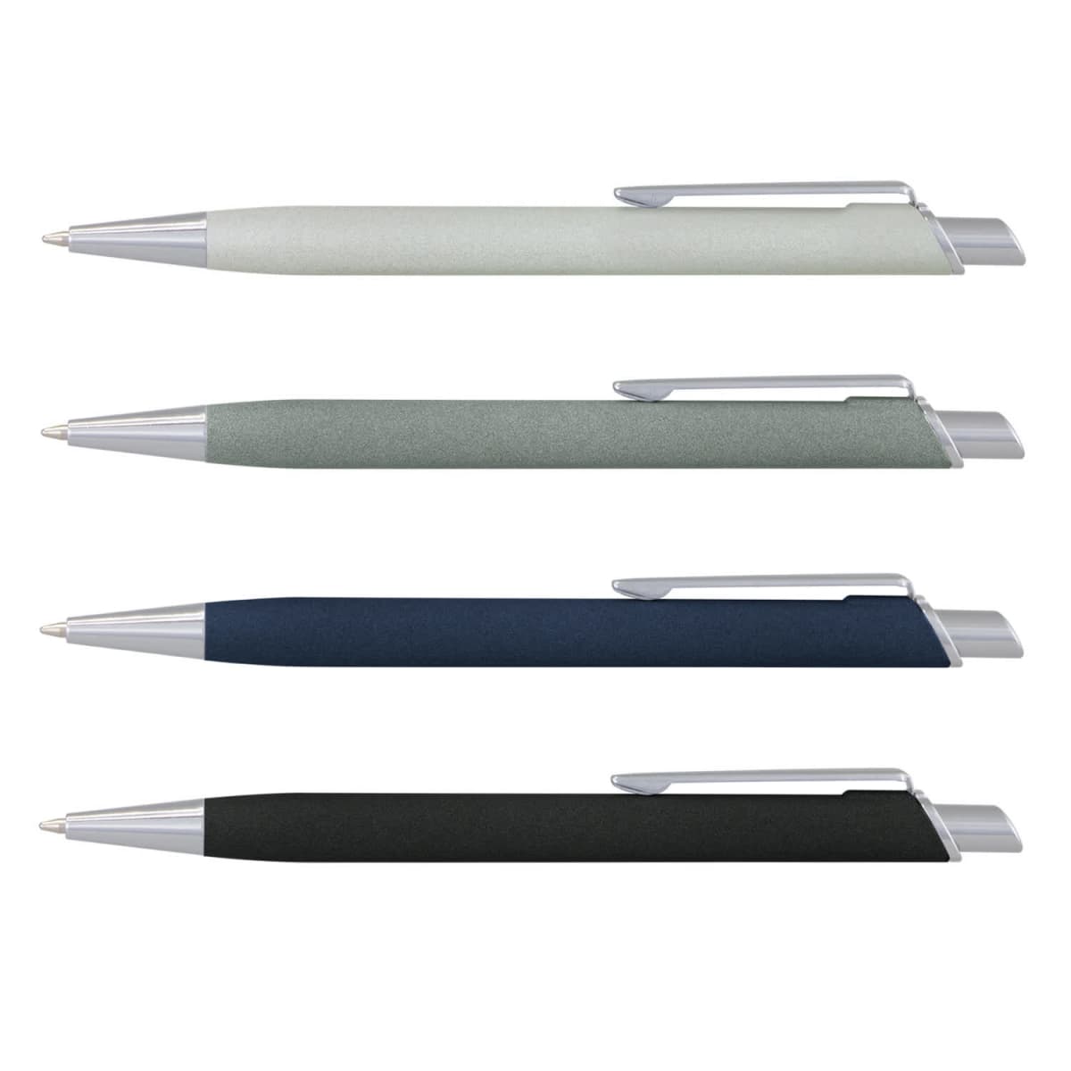 Stone Look Logo Emblazoned Metal Pens