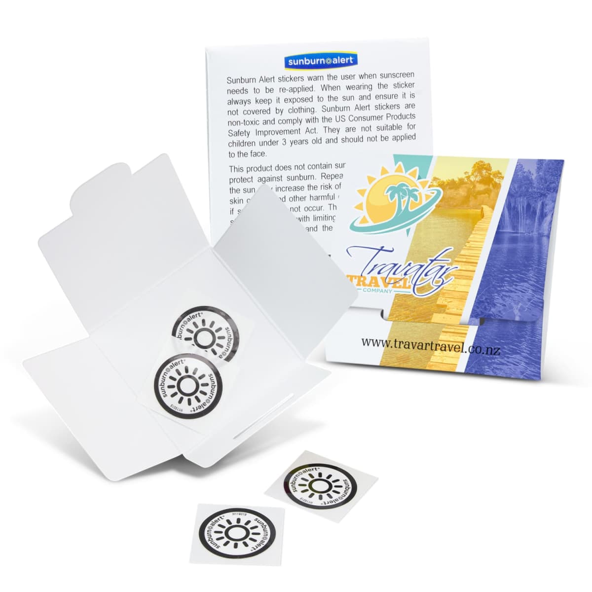 Sunburn Custom Alert Stickers