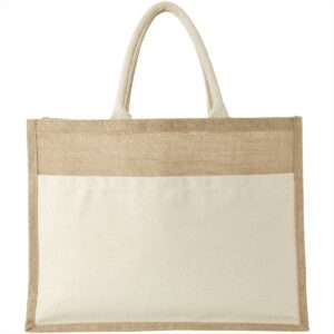 Mumbay Cotton Pocket Jute Tote Bags 19L
