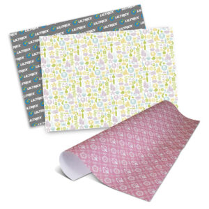 Decorated Wrapping Paper Sheets
