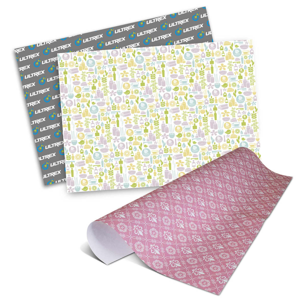 Decorated Wrapping Paper Sheets