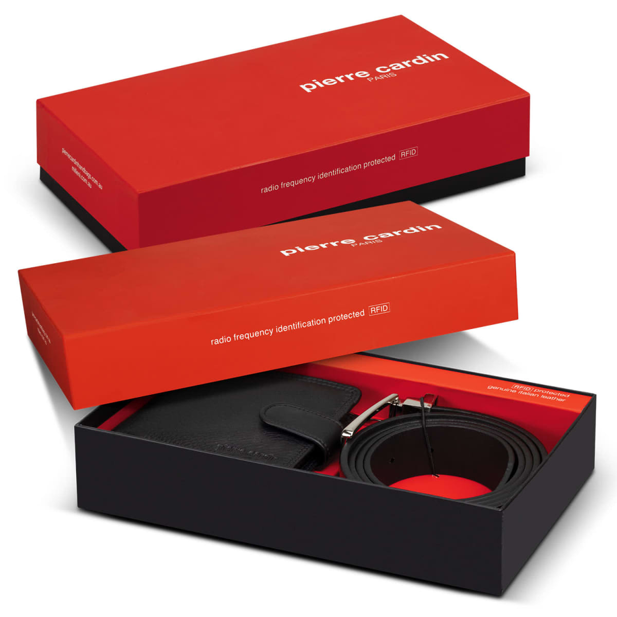 Pierre Cardin Leather Wallet Belt Gift Sets