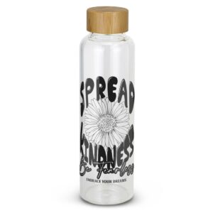 Grenda Glass Bottles With Bamboo Lid