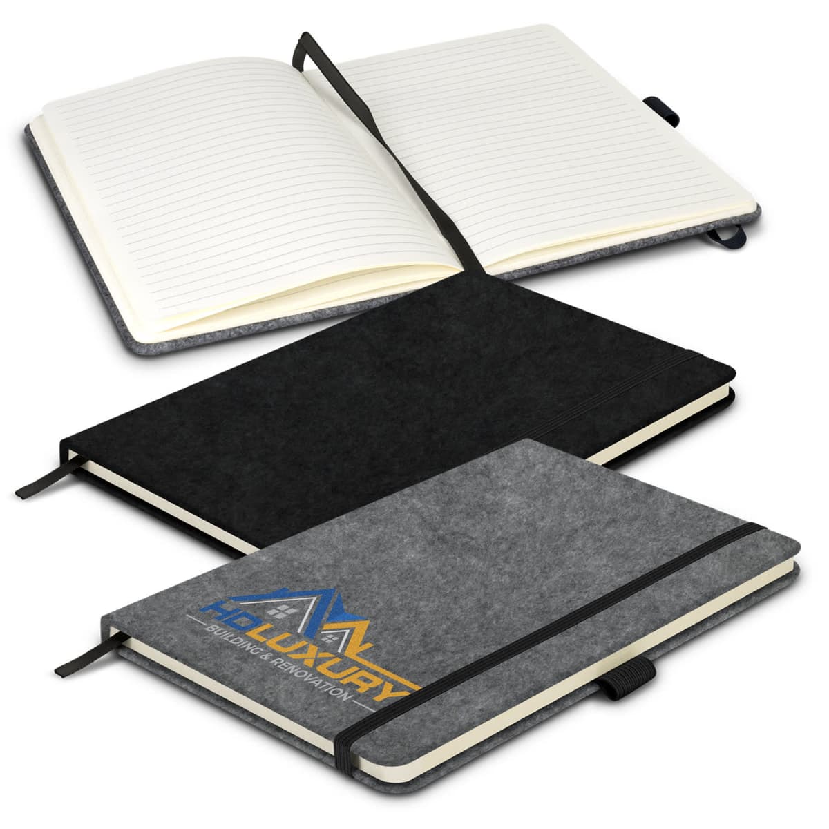 Oarkfield Felt Hard Cover Notebooks