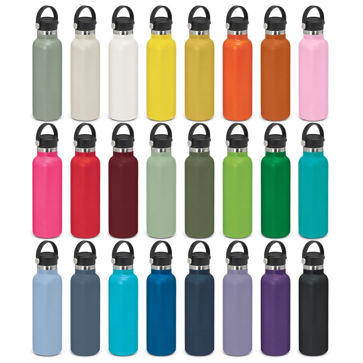 650Ml Deluxe Vacuum Drink Bottles - Carry Lid