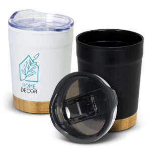 Double Wall Cups With Bamboo Base