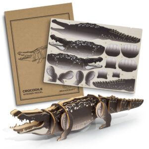 Crocodile Wooden Model