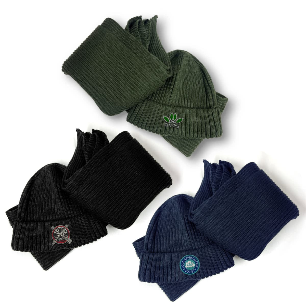 Acrylic Scarf And Beanie Sets